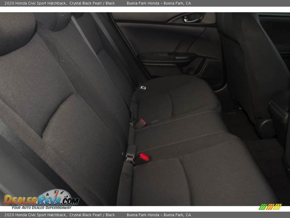 2020 Honda Civic Sport Hatchback Crystal Black Pearl / Black Photo #25