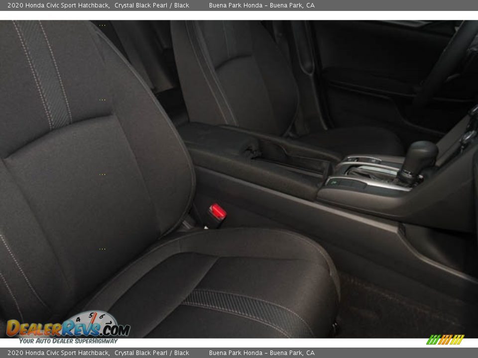 2020 Honda Civic Sport Hatchback Crystal Black Pearl / Black Photo #28