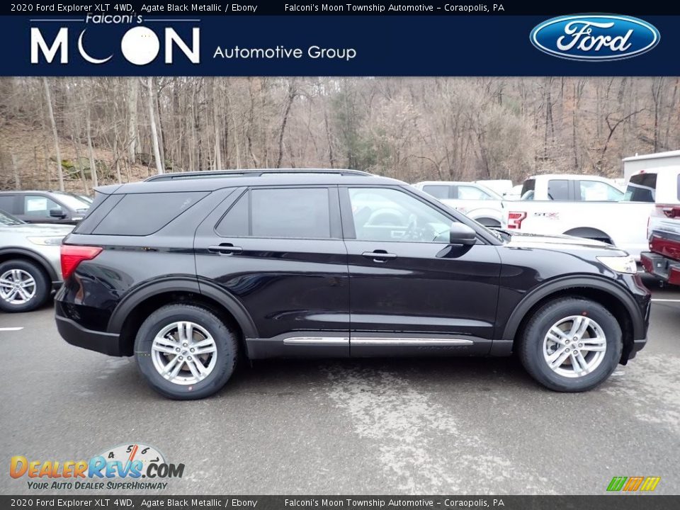 2020 Ford Explorer XLT 4WD Agate Black Metallic / Ebony Photo #1
