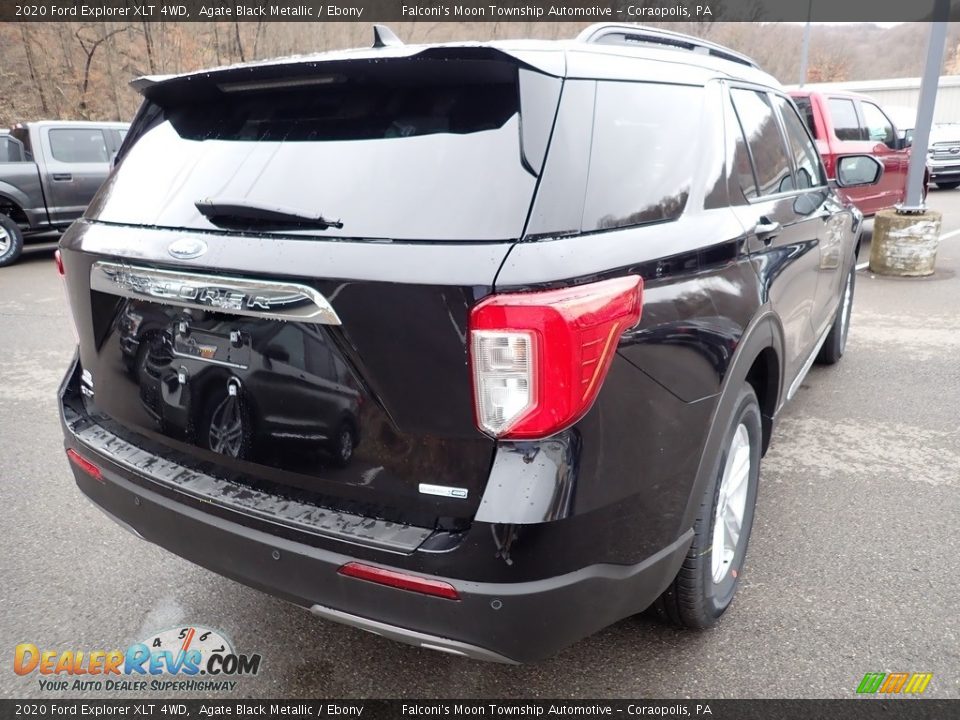 2020 Ford Explorer XLT 4WD Agate Black Metallic / Ebony Photo #2
