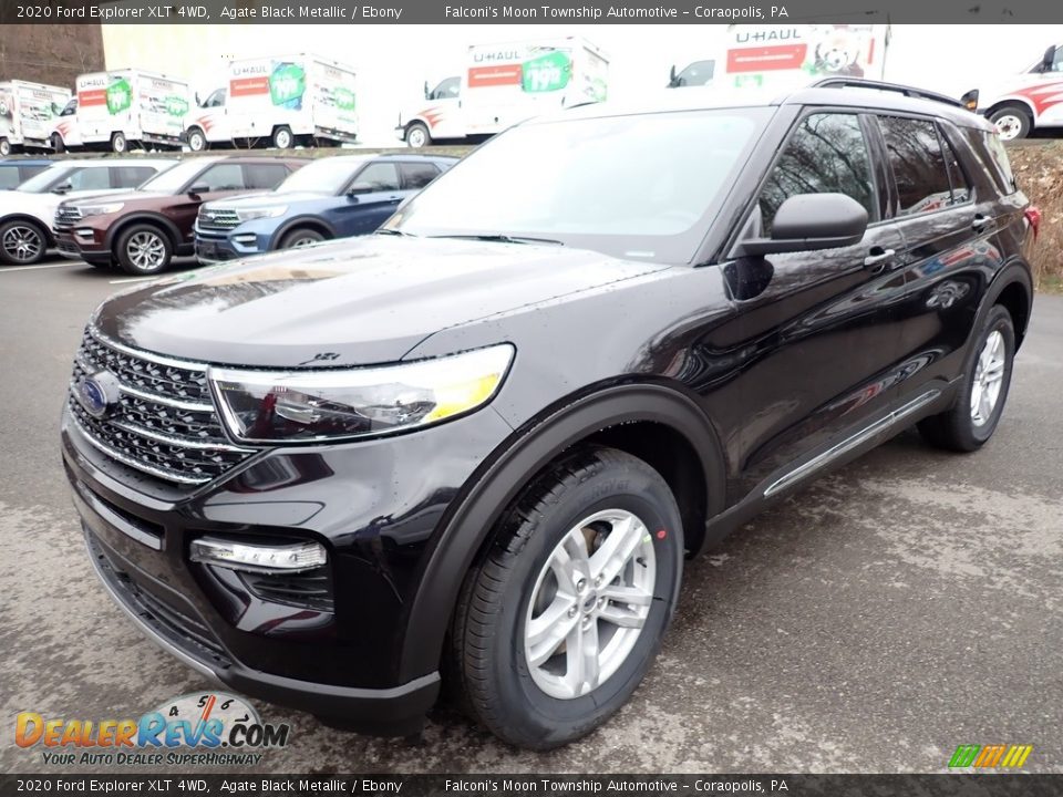 2020 Ford Explorer XLT 4WD Agate Black Metallic / Ebony Photo #5