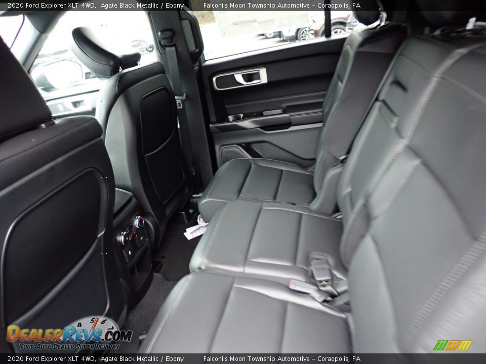 2020 Ford Explorer XLT 4WD Agate Black Metallic / Ebony Photo #8
