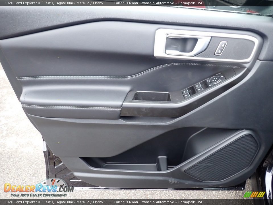 2020 Ford Explorer XLT 4WD Agate Black Metallic / Ebony Photo #11