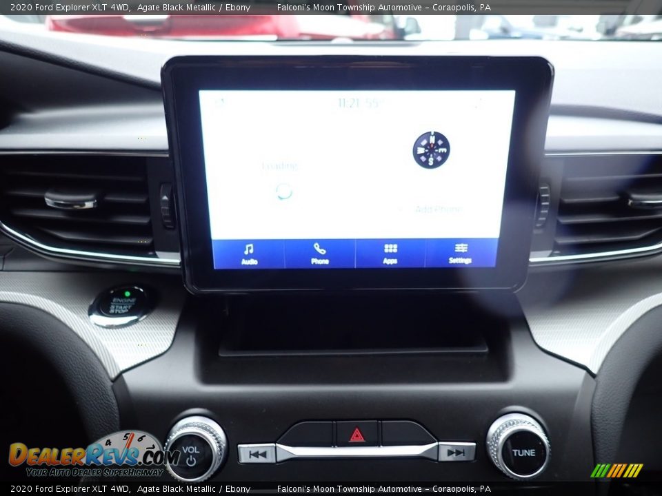 2020 Ford Explorer XLT 4WD Agate Black Metallic / Ebony Photo #13