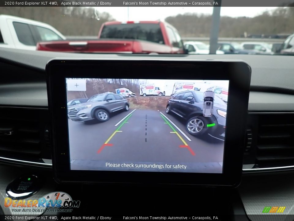 2020 Ford Explorer XLT 4WD Agate Black Metallic / Ebony Photo #14