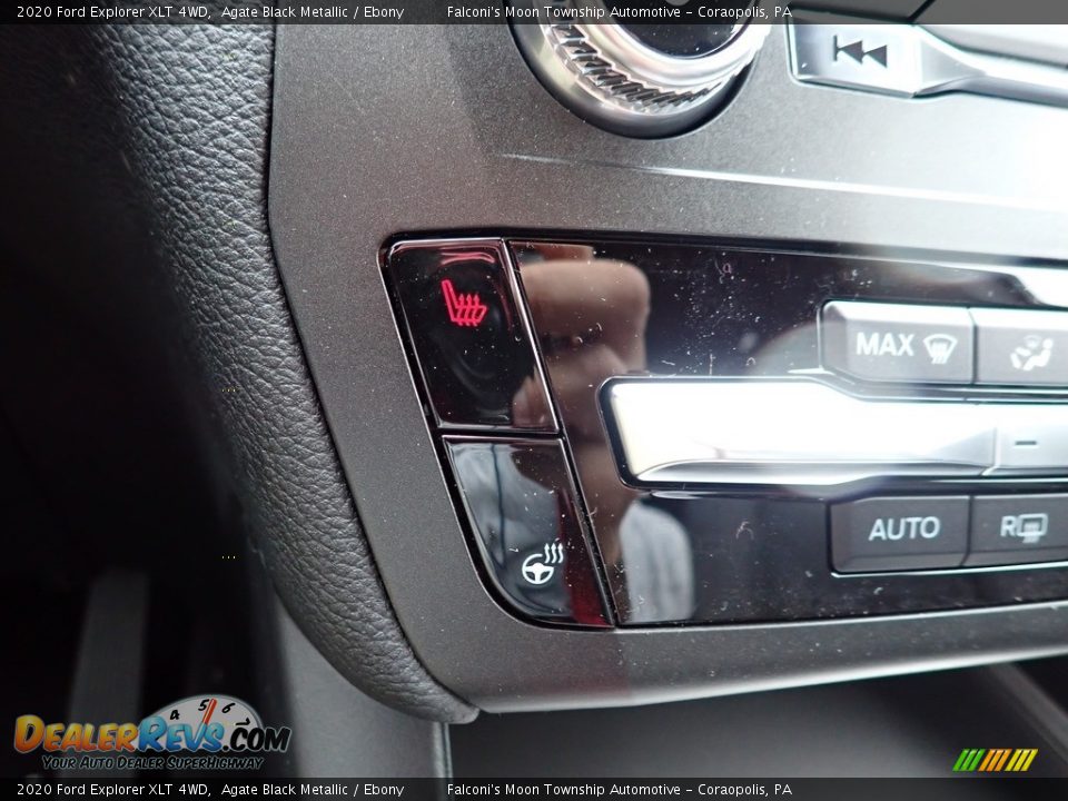 2020 Ford Explorer XLT 4WD Agate Black Metallic / Ebony Photo #15