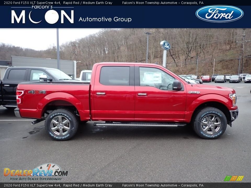 2020 Ford F150 XLT SuperCrew 4x4 Rapid Red / Medium Earth Gray Photo #1