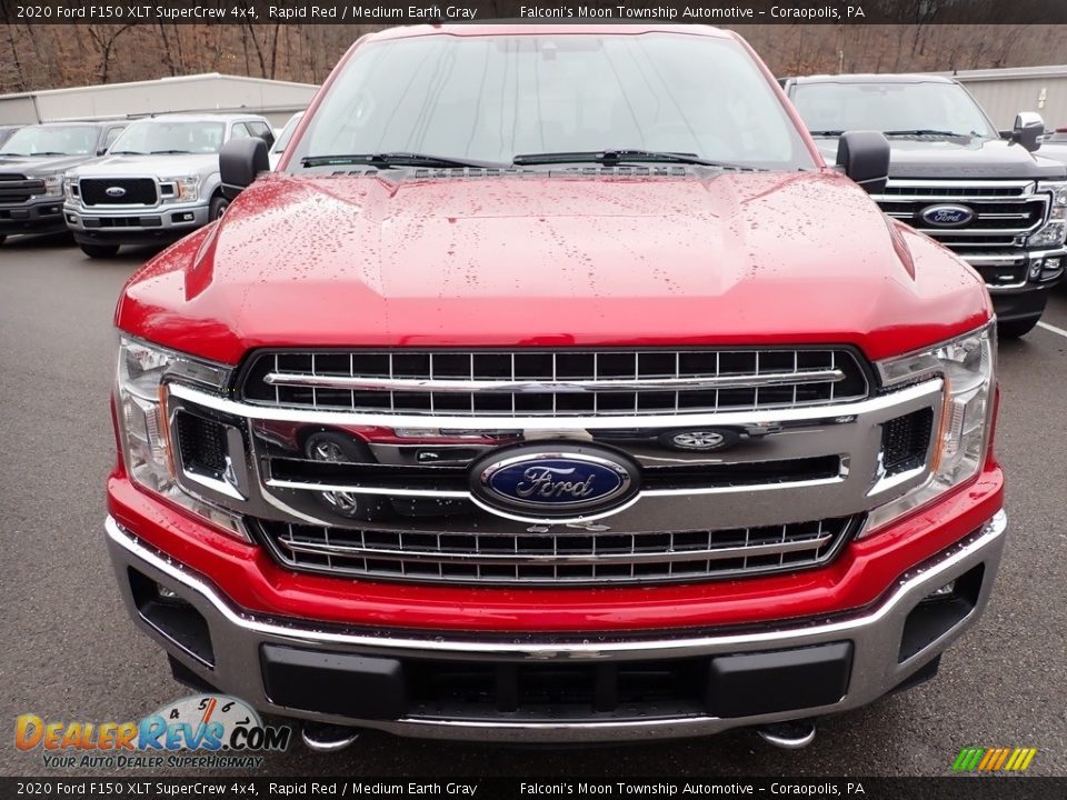 2020 Ford F150 XLT SuperCrew 4x4 Rapid Red / Medium Earth Gray Photo #4