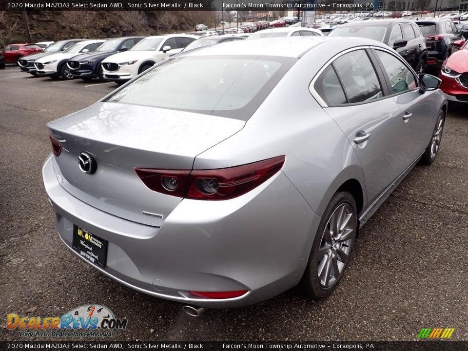 2020 Mazda MAZDA3 Select Sedan AWD Sonic Silver Metallic / Black Photo #2