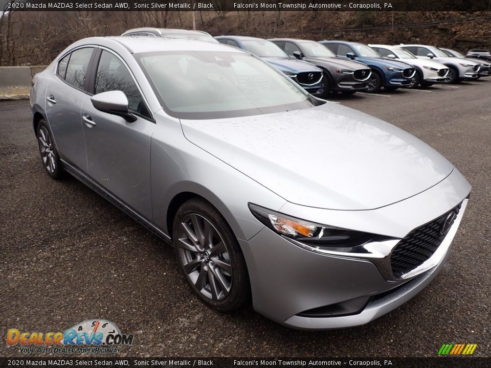 2020 Mazda MAZDA3 Select Sedan AWD Sonic Silver Metallic / Black Photo #3