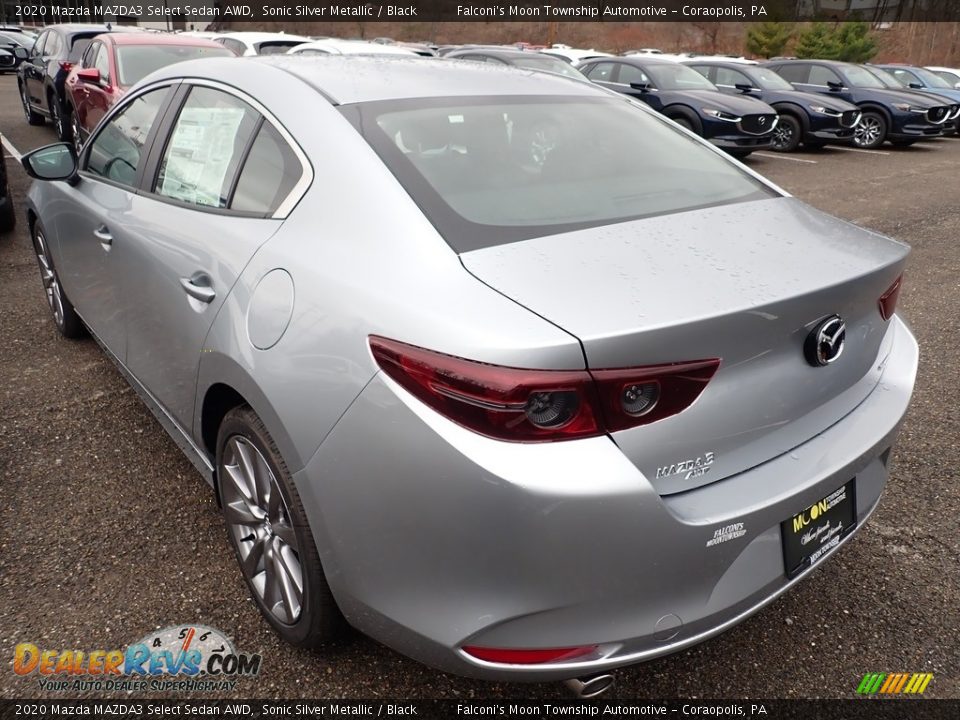 2020 Mazda MAZDA3 Select Sedan AWD Sonic Silver Metallic / Black Photo #6