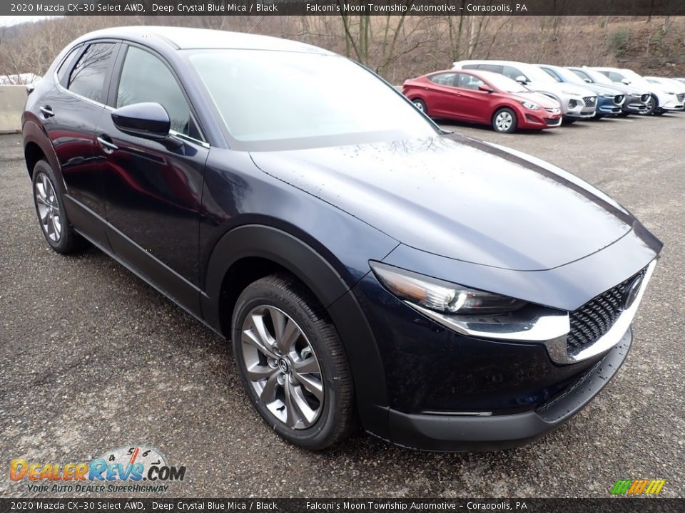 2020 Mazda CX-30 Select AWD Deep Crystal Blue Mica / Black Photo #3