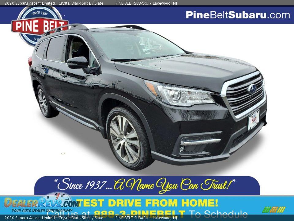2020 Subaru Ascent Limited Crystal Black Silica / Slate Photo #1