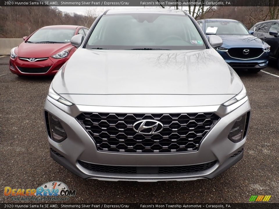 2020 Hyundai Santa Fe SE AWD Shimmering Silver Pearl / Espresso/Gray Photo #4