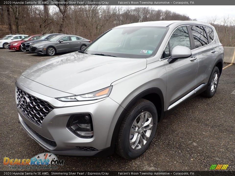 Shimmering Silver Pearl 2020 Hyundai Santa Fe SE AWD Photo #5