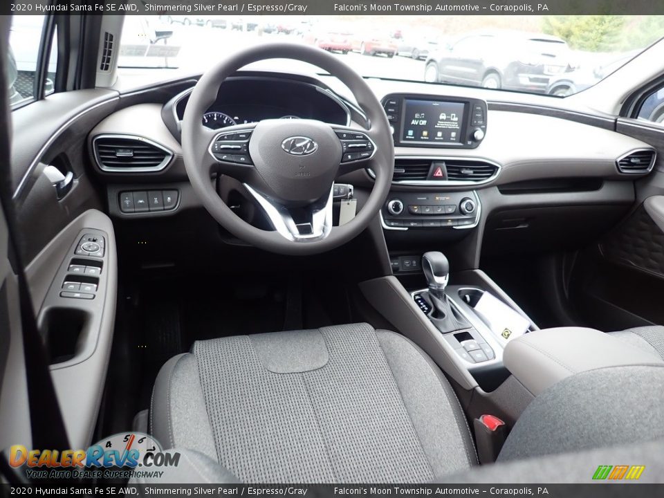 Espresso/Gray Interior - 2020 Hyundai Santa Fe SE AWD Photo #9