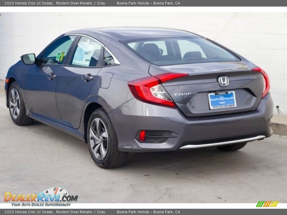2020 Honda Civic LX Sedan Modern Steel Metallic / Gray Photo #2