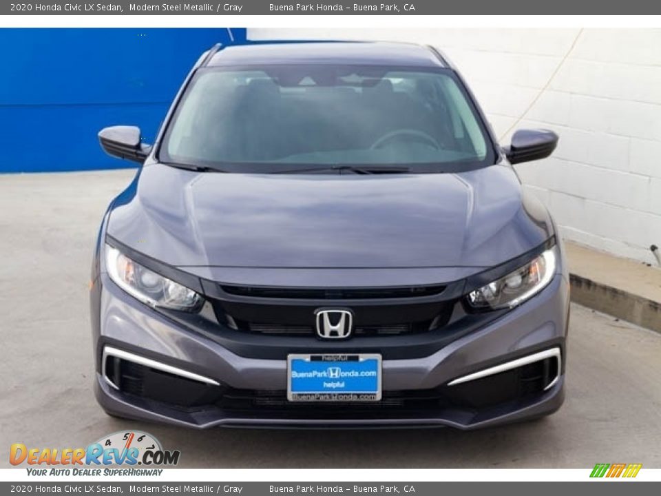 2020 Honda Civic LX Sedan Modern Steel Metallic / Gray Photo #3