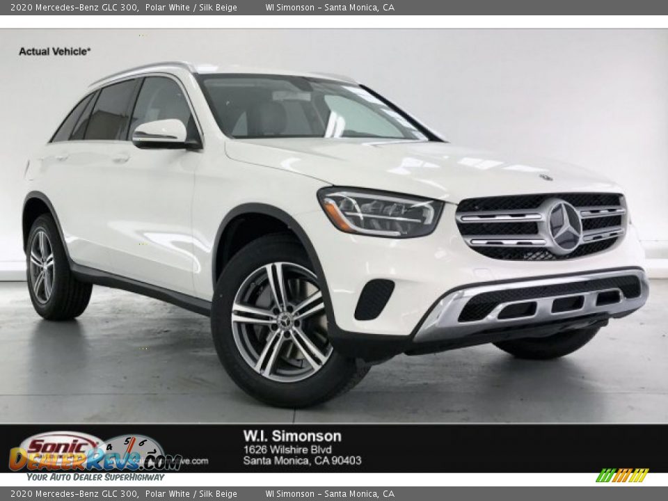 2020 Mercedes-Benz GLC 300 Polar White / Silk Beige Photo #1
