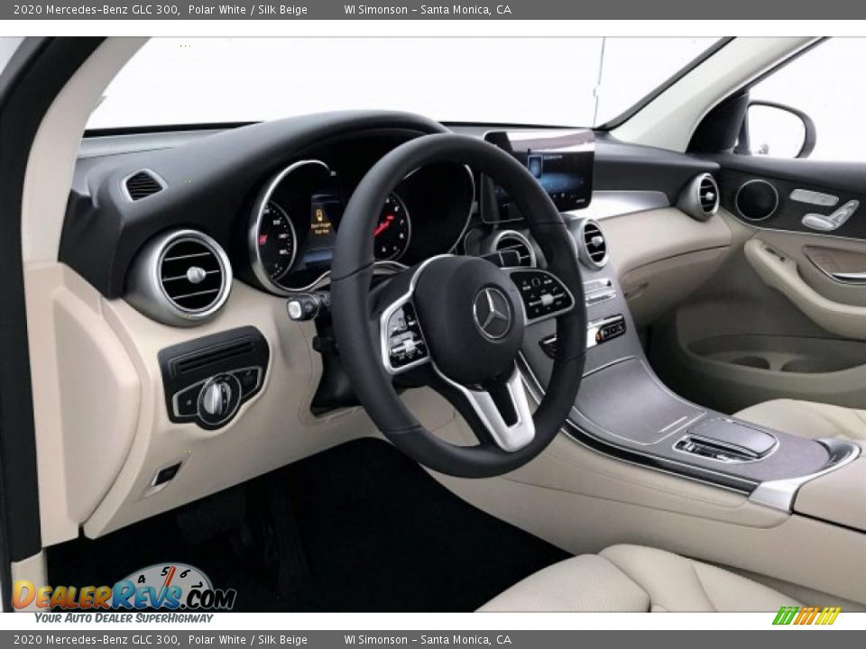 2020 Mercedes-Benz GLC 300 Polar White / Silk Beige Photo #4