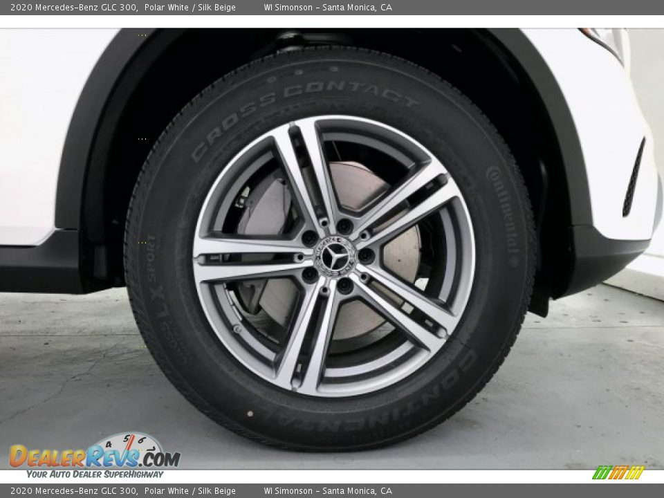 2020 Mercedes-Benz GLC 300 Polar White / Silk Beige Photo #9