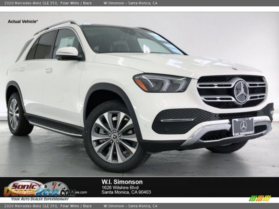 2020 Mercedes-Benz GLE 350 Polar White / Black Photo #1