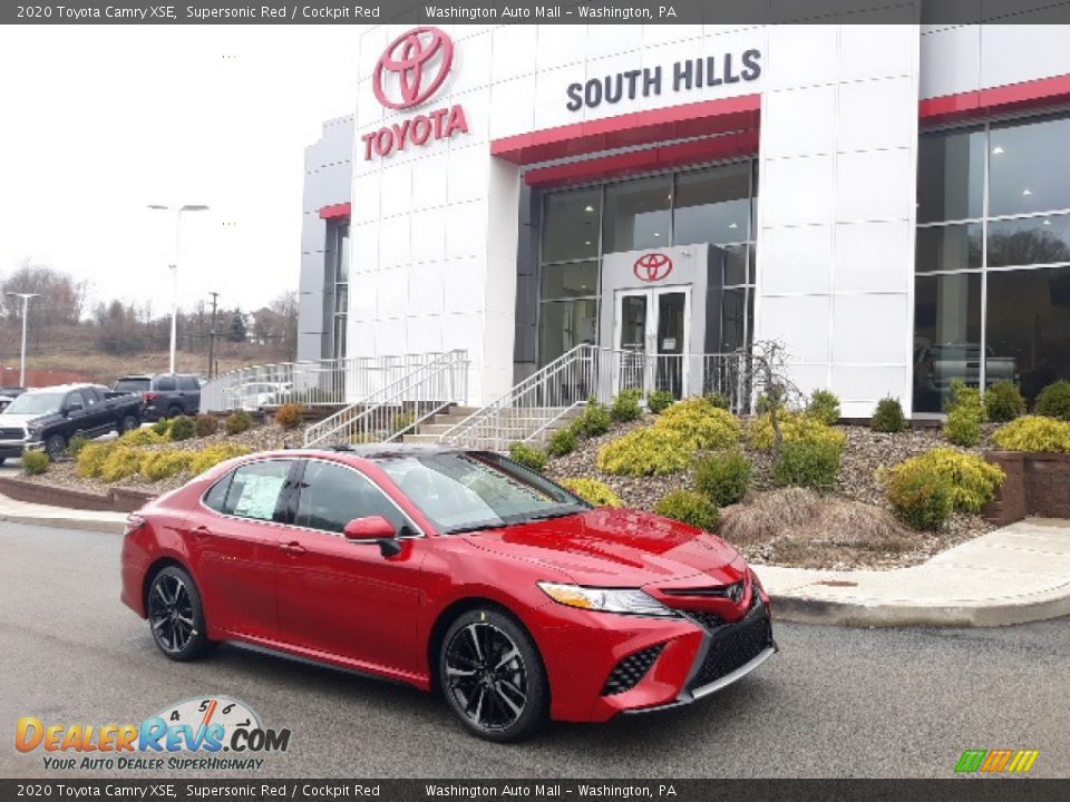 2020 Toyota Camry XSE Supersonic Red / Cockpit Red Photo #1