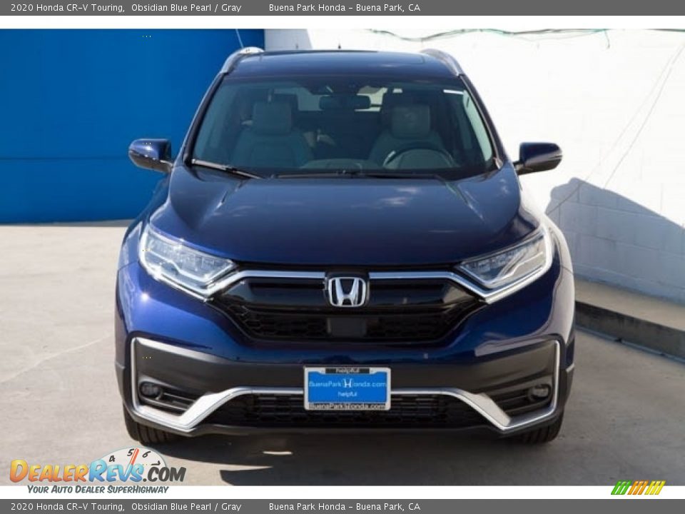 2020 Honda CR-V Touring Obsidian Blue Pearl / Gray Photo #3