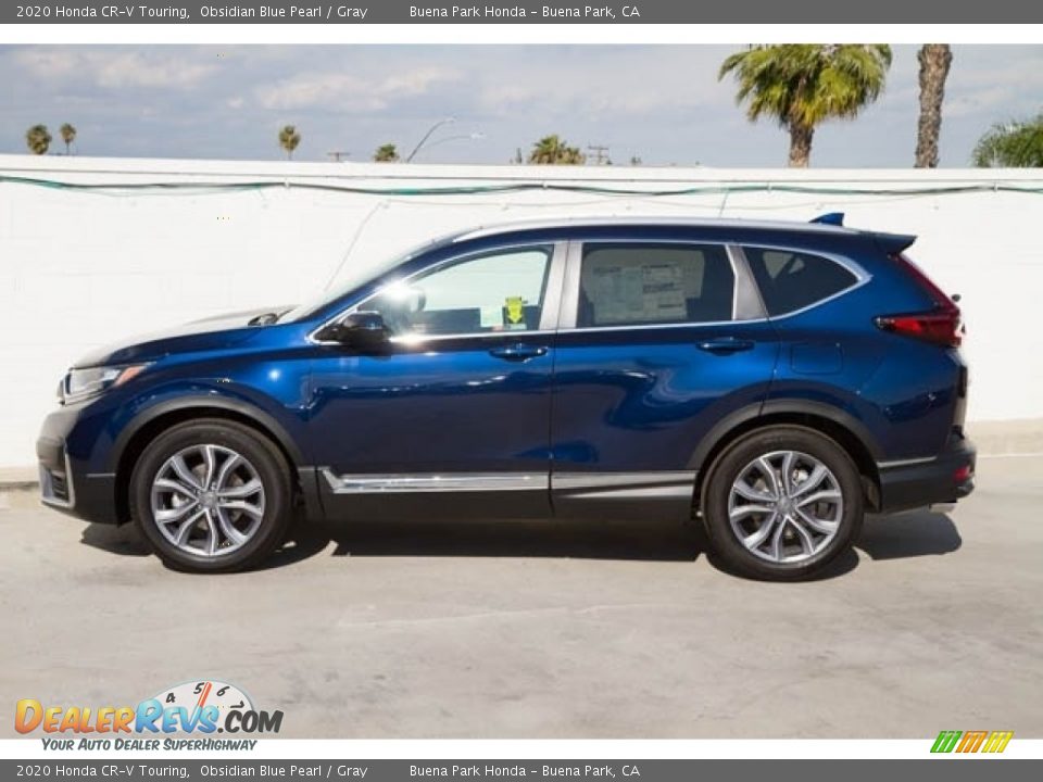 2020 Honda CR-V Touring Obsidian Blue Pearl / Gray Photo #4