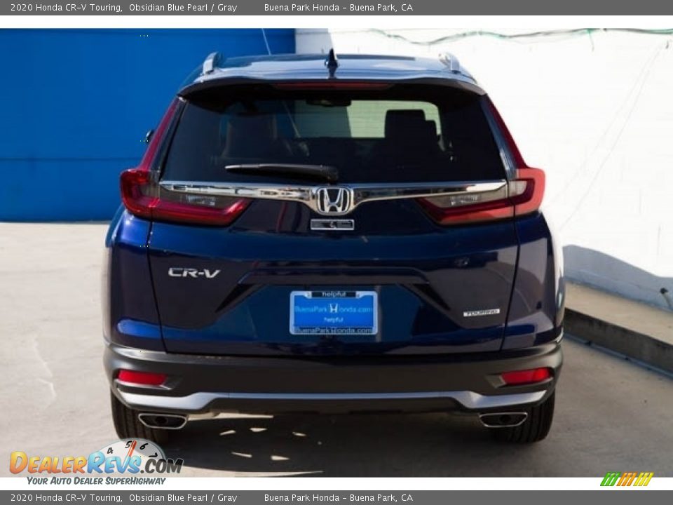 2020 Honda CR-V Touring Obsidian Blue Pearl / Gray Photo #5