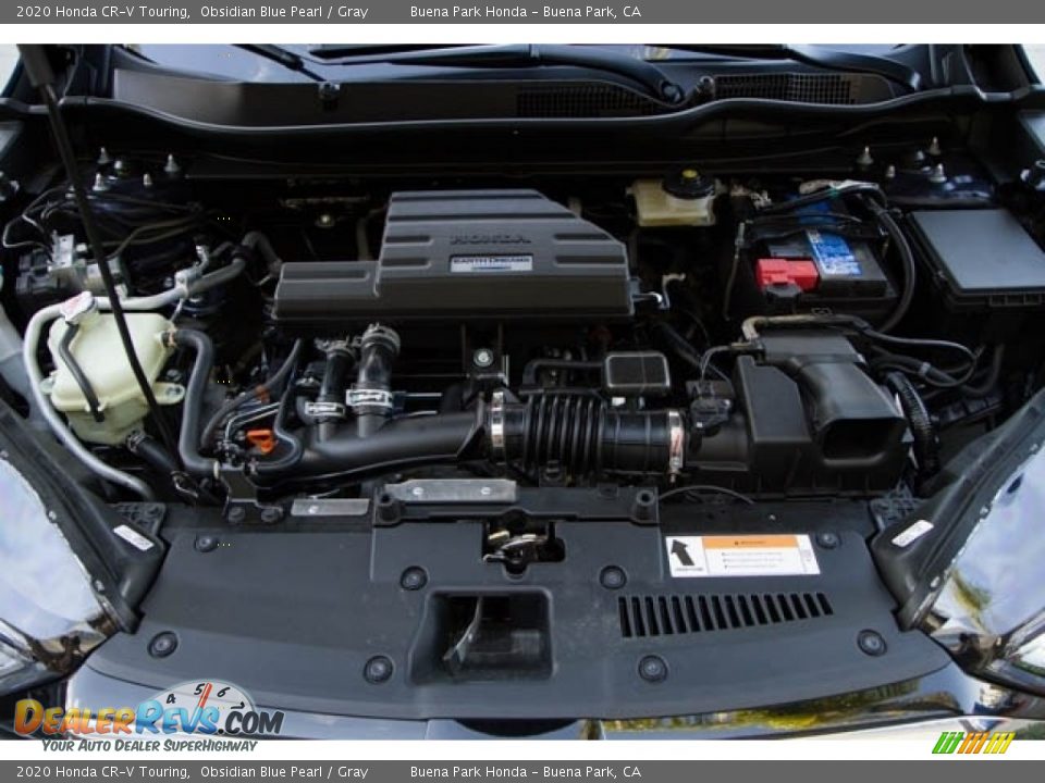 2020 Honda CR-V Touring Obsidian Blue Pearl / Gray Photo #7