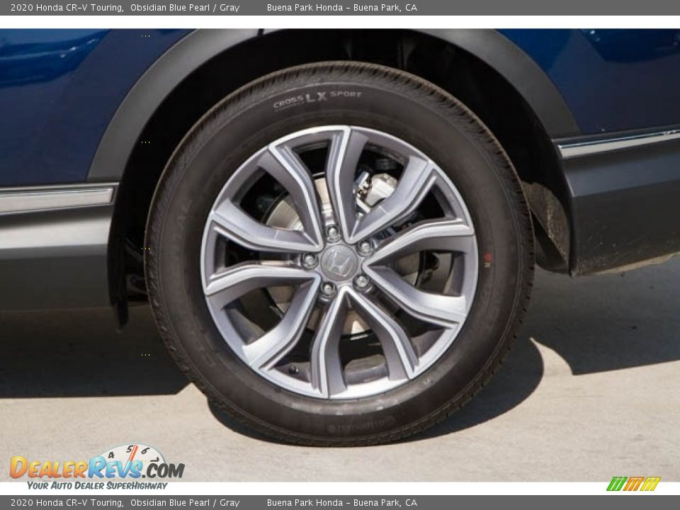 2020 Honda CR-V Touring Obsidian Blue Pearl / Gray Photo #9
