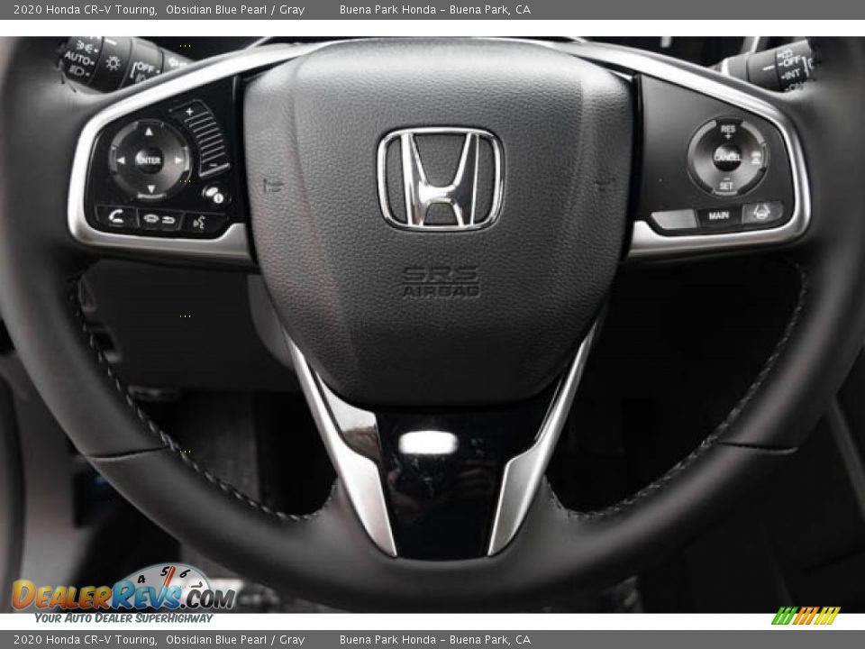 2020 Honda CR-V Touring Obsidian Blue Pearl / Gray Photo #17