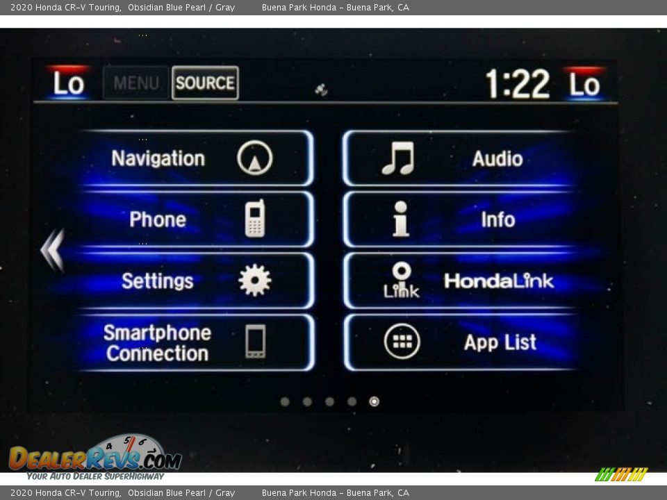 2020 Honda CR-V Touring Obsidian Blue Pearl / Gray Photo #30