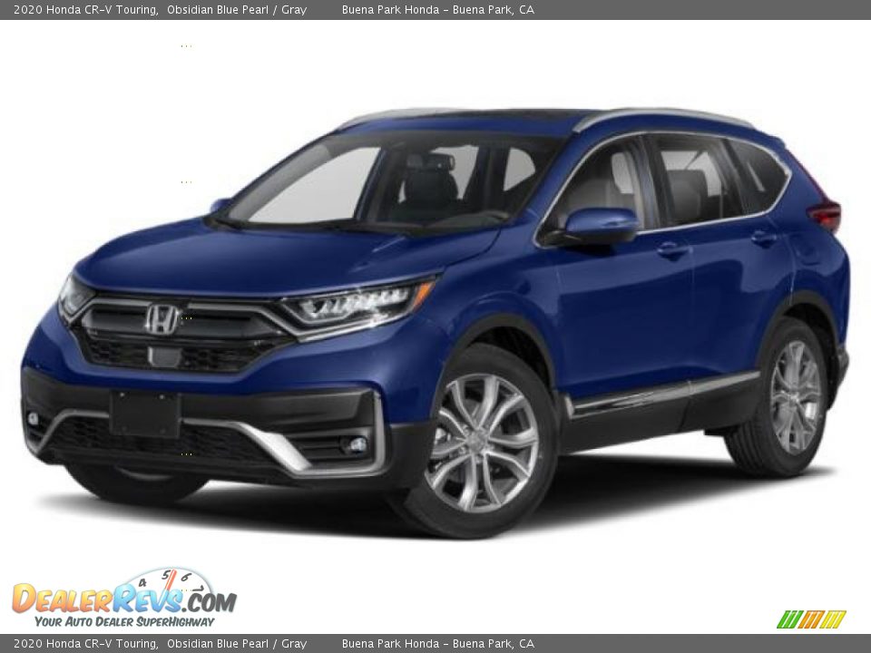 2020 Honda CR-V Touring Obsidian Blue Pearl / Gray Photo #35