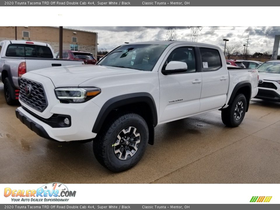 2020 Toyota Tacoma TRD Off Road Double Cab 4x4 Super White / Black Photo #1