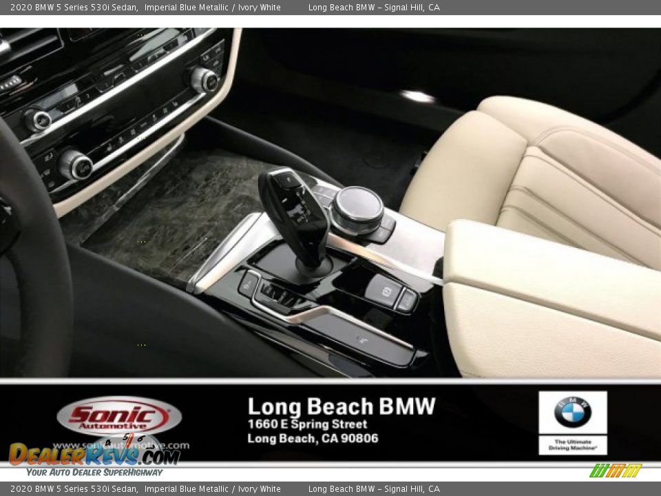 2020 BMW 5 Series 530i Sedan Imperial Blue Metallic / Ivory White Photo #8