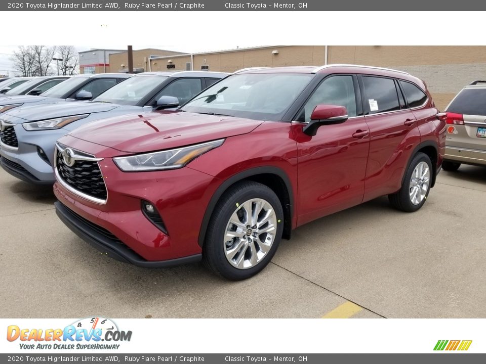 2020 Toyota Highlander Limited AWD Ruby Flare Pearl / Graphite Photo #1
