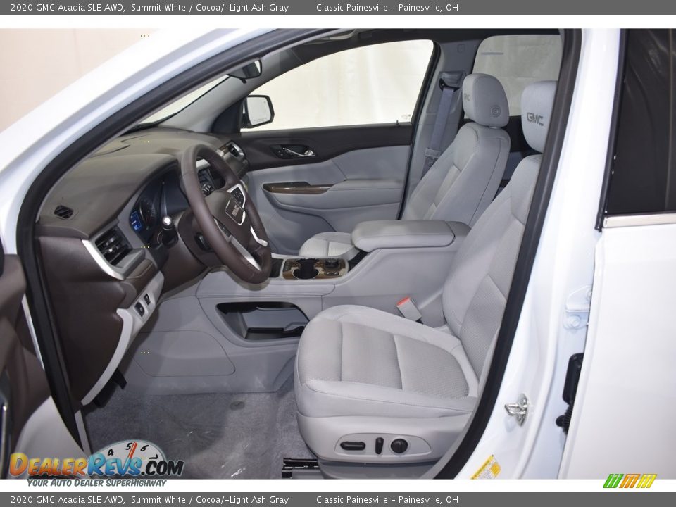 2020 GMC Acadia SLE AWD Summit White / Cocoa/­Light Ash Gray Photo #3