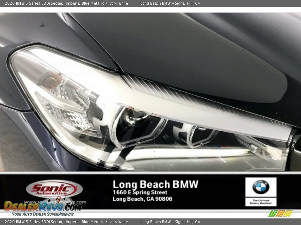 2020 BMW 5 Series 530i Sedan Imperial Blue Metallic / Ivory White Photo #14