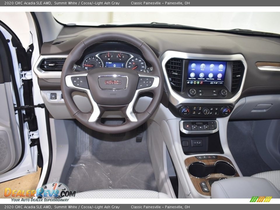 2020 GMC Acadia SLE AWD Summit White / Cocoa/­Light Ash Gray Photo #6
