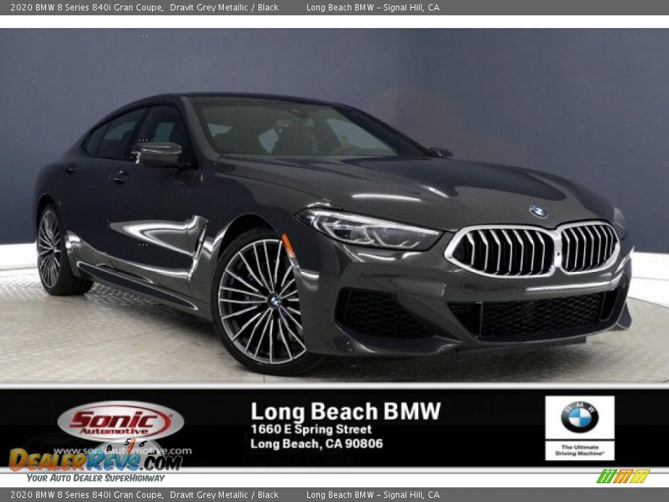 2020 BMW 8 Series 840i Gran Coupe Dravit Grey Metallic / Black Photo #1