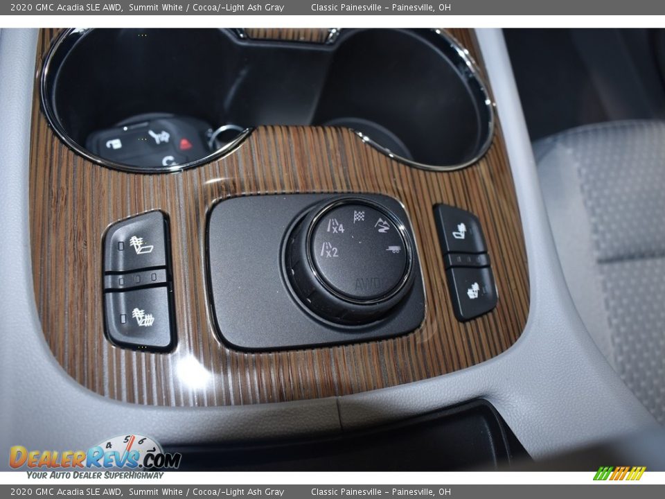 2020 GMC Acadia SLE AWD Summit White / Cocoa/­Light Ash Gray Photo #8
