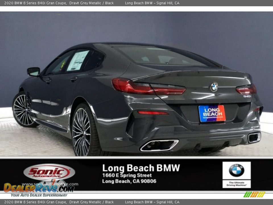 2020 BMW 8 Series 840i Gran Coupe Dravit Grey Metallic / Black Photo #3