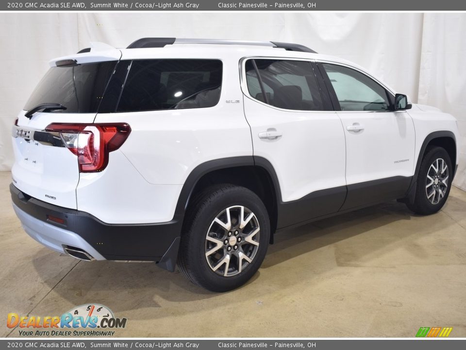 2020 GMC Acadia SLE AWD Summit White / Cocoa/­Light Ash Gray Photo #9