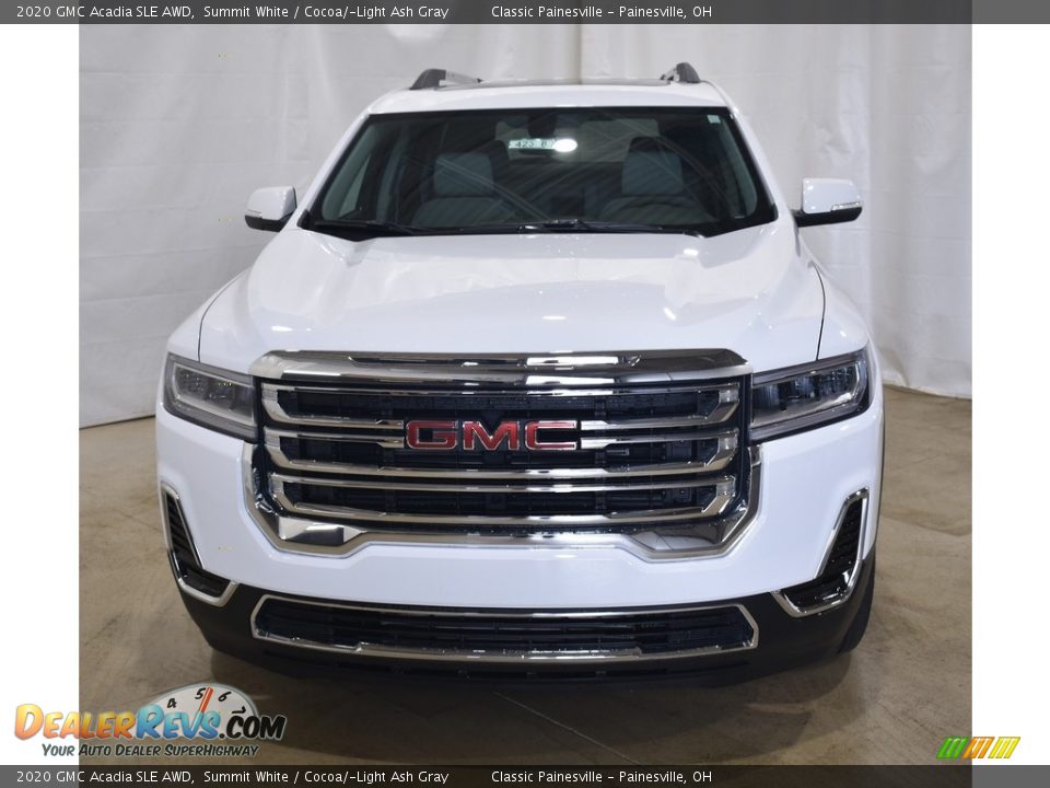 2020 GMC Acadia SLE AWD Summit White / Cocoa/­Light Ash Gray Photo #11