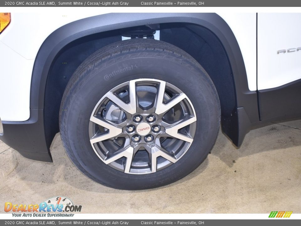 2020 GMC Acadia SLE AWD Summit White / Cocoa/­Light Ash Gray Photo #12