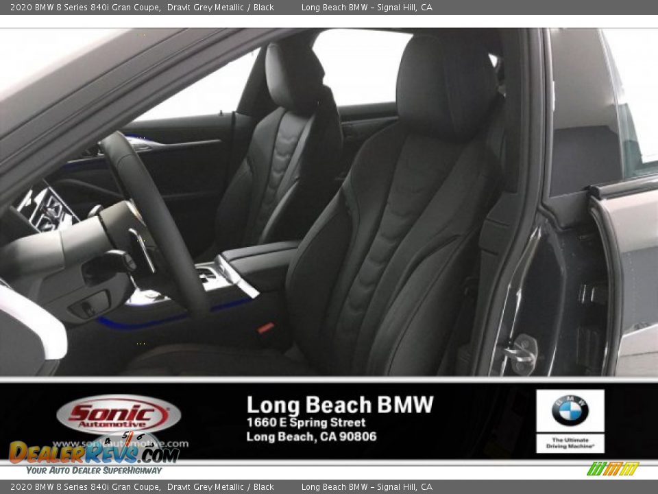 2020 BMW 8 Series 840i Gran Coupe Dravit Grey Metallic / Black Photo #9