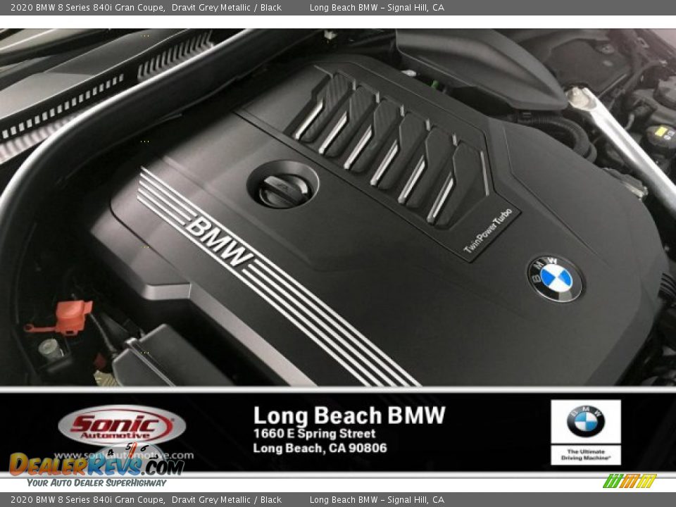 2020 BMW 8 Series 840i Gran Coupe Dravit Grey Metallic / Black Photo #11