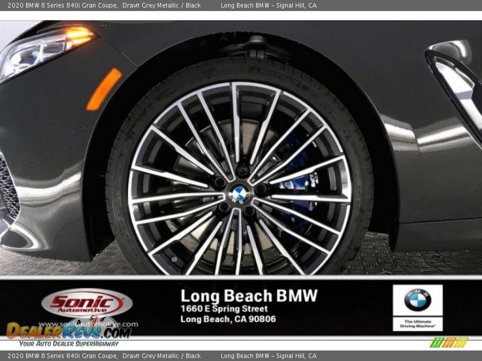 2020 BMW 8 Series 840i Gran Coupe Dravit Grey Metallic / Black Photo #12